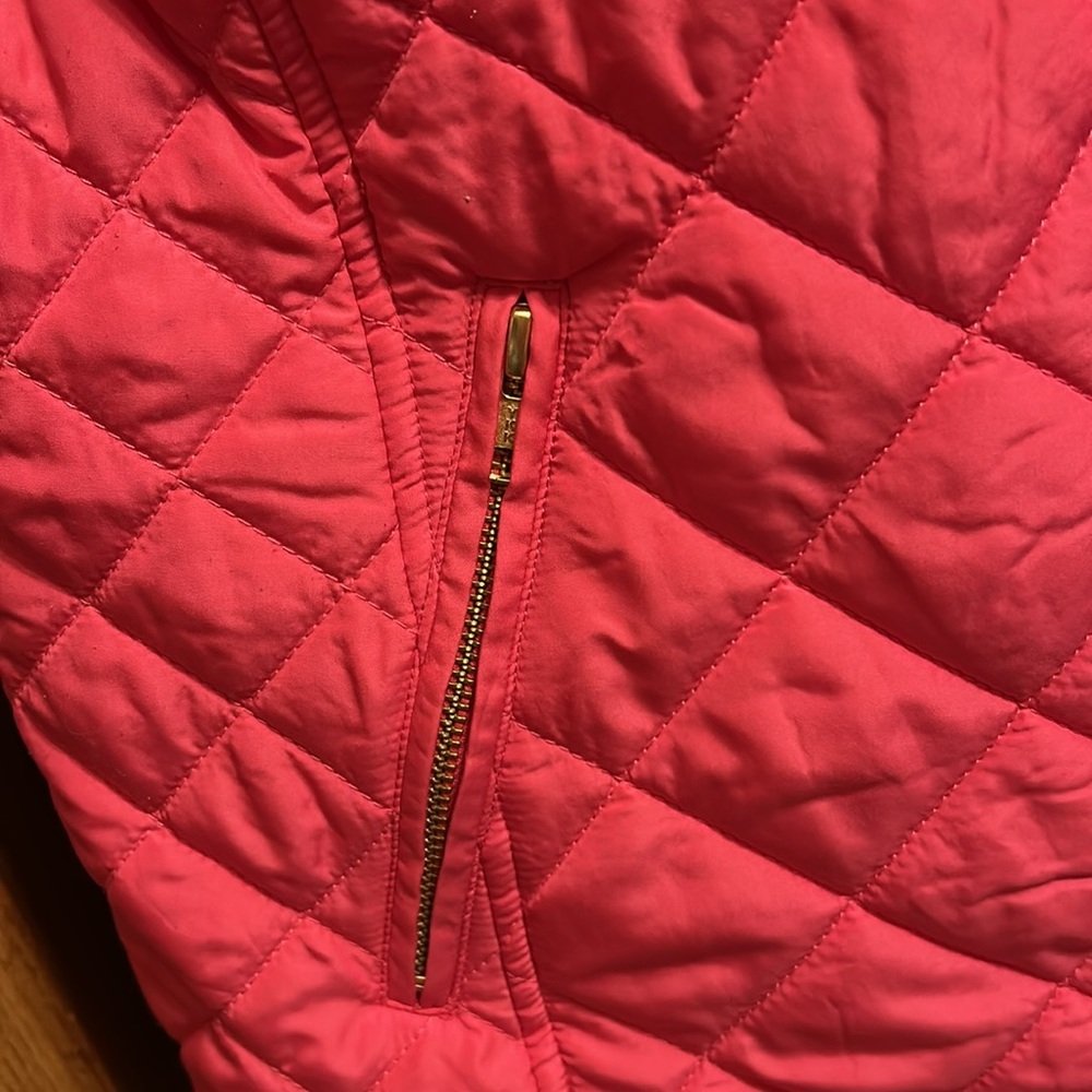 Women’s Crown & Ivy Hot Pink Zip front and zip pockets Gold hardware Medium NWOT - Picture 8 of 10